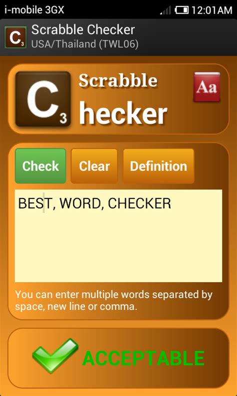 Scrabble Check